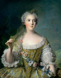 Portret van Madame Sophie (1734-82), dochter van Lodewijk XV, te Fontevrault, 1748